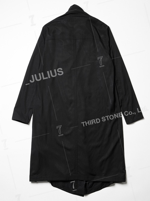 JULIUSꥦ/RAYON/COTTON CLOTH SHIRT1/BLACK.