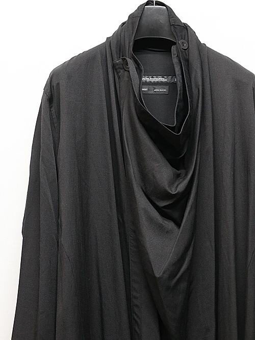 JULIUSꥦ/RAYON/COTTON CLOTH SHIRT1/BLACK.