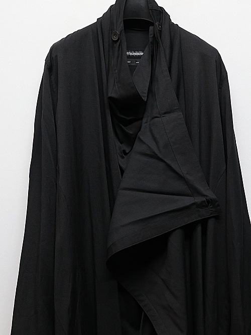 JULIUSꥦ/RAYON/COTTON CLOTH SHIRT1/BLACK.