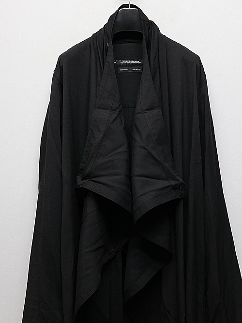 JULIUSꥦ/RAYON/COTTON CLOTH SHIRT1/BLACK.