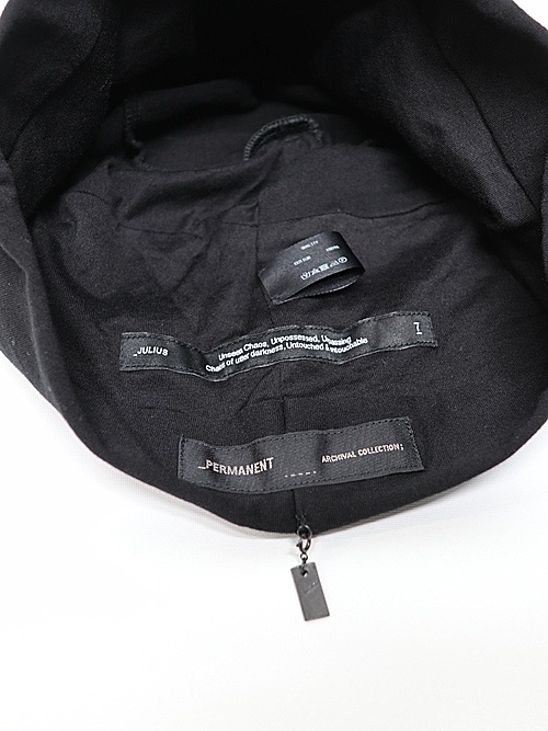JULIUSꥦ/COTTON JERSEY CAP1/BLACK