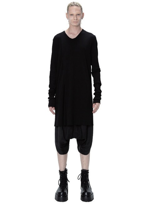 JULIUSꥦ/CUPRO TAFFETA TROUSERS2/BLACK