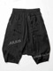 JULIUSꥦ/CUPRO TAFFETA TROUSERS2/BLACK
