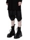 JULIUSꥦ/CUPRO TAFFETA TROUSERS2/BLACK