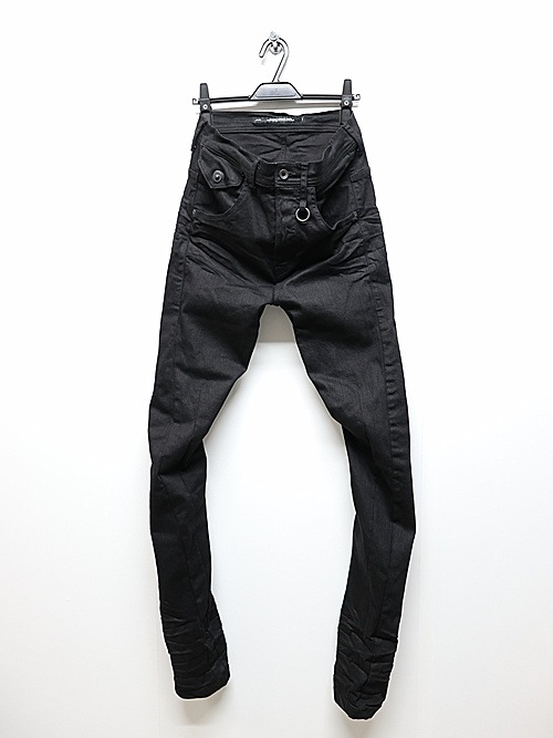 JULIUSꥦ/10.5oz STRETCH DENIM TROUSERS14/BLACK