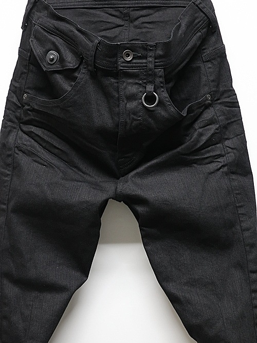 JULIUSꥦ/10.5oz STRETCH DENIM TROUSERS14/BLACK