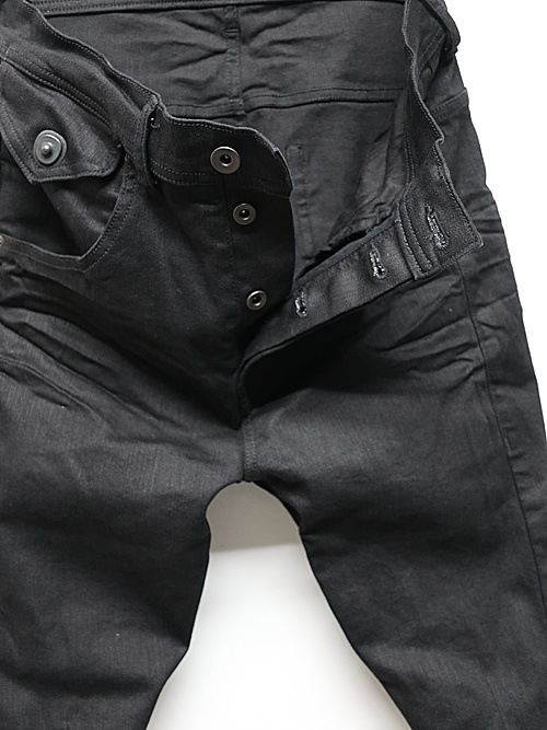 JULIUSꥦ/10.5oz STRETCH DENIM TROUSERS14/BLACK