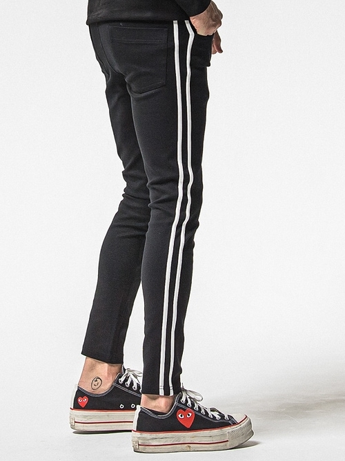 (ͽ���ʡ�1��2������ͽ��/38TH RESOUND CLOTHING���ꥵ����ɥ���������/SUPER TIGHT TAPERD Blind LINE PT/BLACK