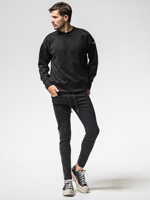 (ͽ���ʡ�1��2������ͽ��/38TH RESOUND CLOTHING���ꥵ����ɥ���������/SUPER TIGHT TAPERD Blind LINE PT/BLACK