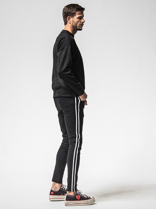 (ͽ���ʡ�1��2������ͽ��/38TH RESOUND CLOTHING���ꥵ����ɥ���������/SUPER TIGHT TAPERD Blind LINE PT/BLACK