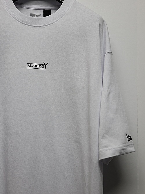 Ground Y�����饦��ɥ磻/NEWERA SS OS CT TEE GY BOX LOGO WHT/WHITE