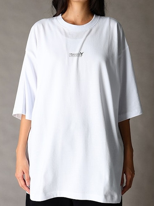 Ground Y�����饦��ɥ磻/NEWERA SS OS CT TEE GY BOX LOGO WHT/WHITE