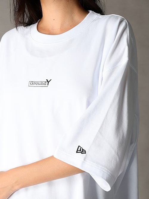 Ground Y�����饦��ɥ磻/NEWERA SS OS CT TEE GY BOX LOGO WHT/WHITE