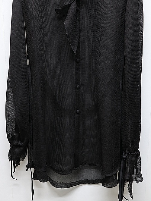 (ͽ���ʡ�6��7������ͽ��/kiryuyrik������奦����奦/KARAMI Gather Sleeve Shirt/Black