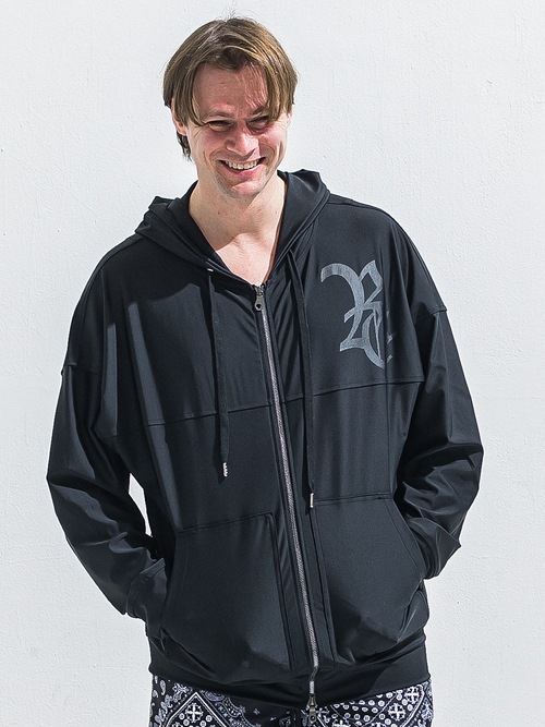 (ͽ���ʡ�6��7������ͽ��/40TH RESOUND CLOTHING���ꥵ����ɥ���������/RUSH OVER  ZIP UP HOODIE/BLACK
