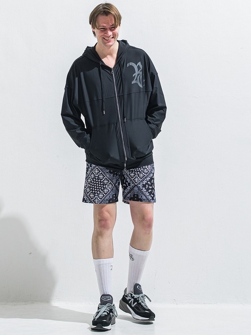 (ͽ���ʡ�6��7������ͽ��/40TH RESOUND CLOTHING���ꥵ����ɥ���������/RUSH OVER  ZIP UP HOODIE/BLACK