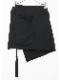 �㴰���nude:masahiko maruyama ���̡���:�ޥ��ҥ��ޥ���/40 Combed Cotton Mini Fleecy Knit WAIST APRON/Black