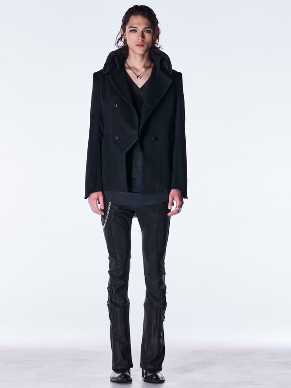 (ͽ���ʡ�11������12������ͽ��/kiryuyrik������奦����奦/Beaver Fur Napoleon Jacket/Black