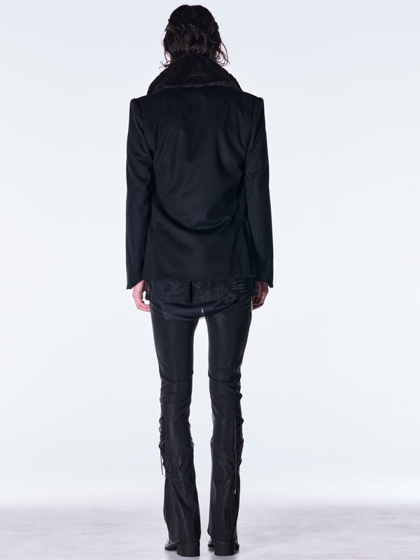 (ͽ���ʡ�11������12������ͽ��/kiryuyrik������奦����奦/Beaver Fur Napoleon Jacket/Black