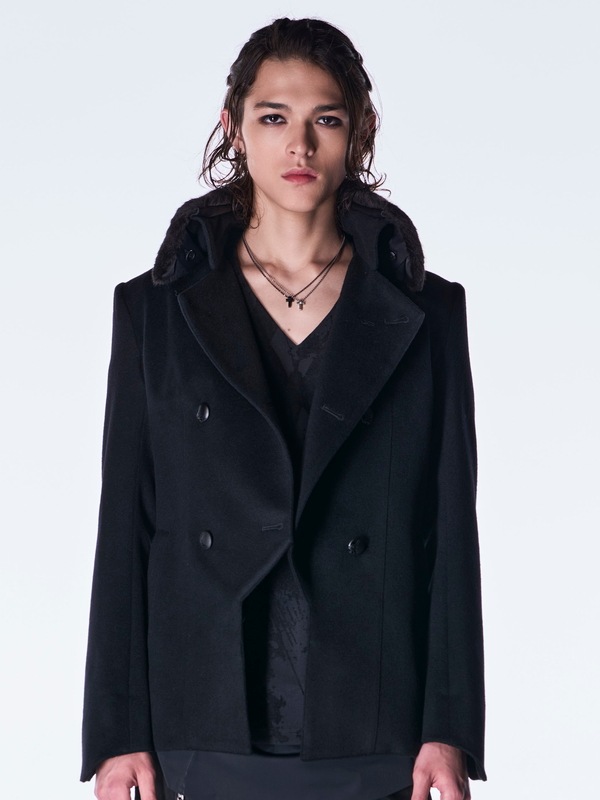 (ͽ���ʡ�11������12������ͽ��/kiryuyrik������奦����奦/Beaver Fur Napoleon Jacket/Black