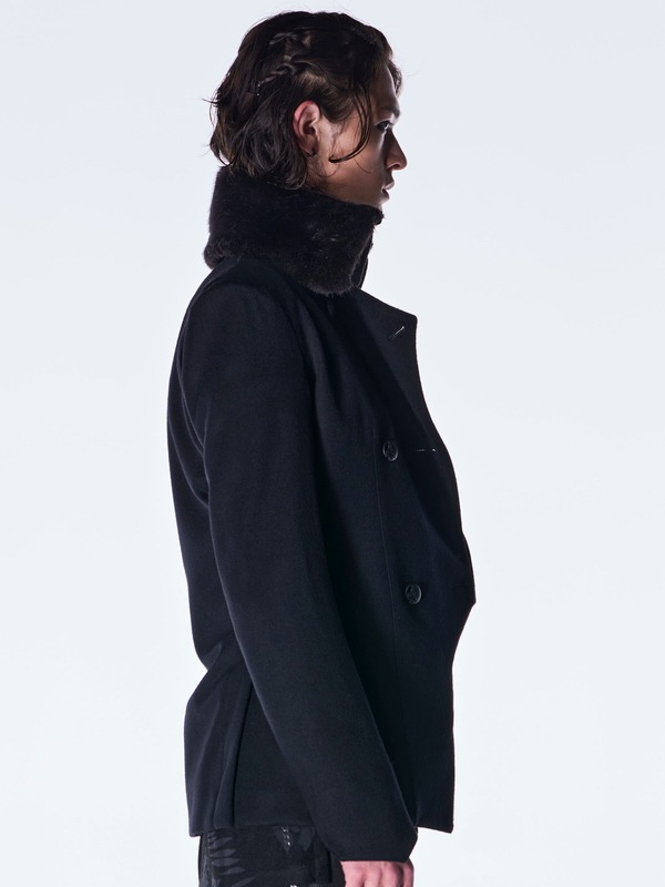 (ͽ���ʡ�11������12������ͽ��/kiryuyrik������奦����奦/Beaver Fur Napoleon Jacket/Black