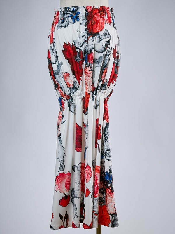 (ͽ���ʡ�4��5������ͽ��/THE ONENESS�������ͥ�/THEONENESS-FLORA Shirring Skirt/White
