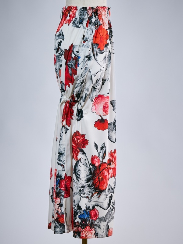 (ͽ���ʡ�4��5������ͽ��/THE ONENESS�������ͥ�/THEONENESS-FLORA Shirring Skirt/White
