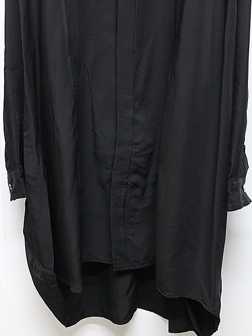 JULIUSꥦ/VISCOSE/CUPRO GABA SHIRT2/BLACK