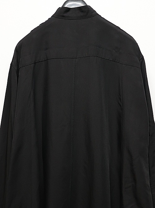 JULIUSꥦ/VISCOSE/CUPRO GABA SHIRT2/BLACK