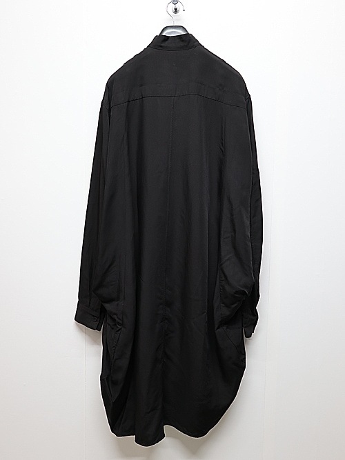 JULIUSꥦ/VISCOSE/CUPRO GABA SHIRT2/BLACK
