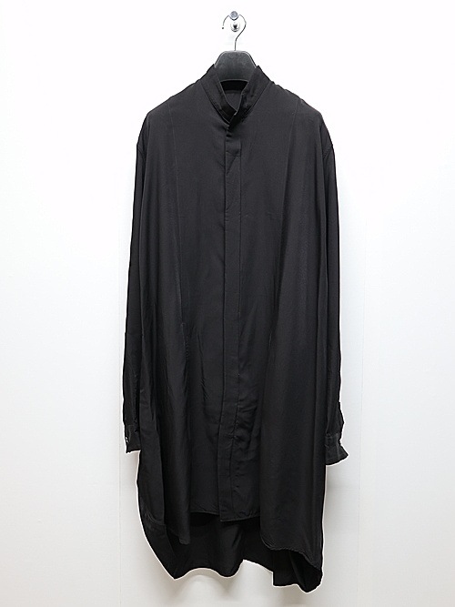 JULIUSꥦ/VISCOSE/CUPRO GABA SHIRT2/BLACK