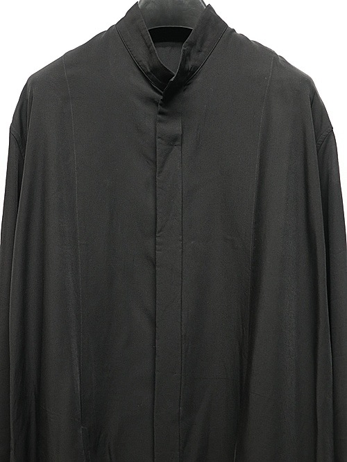 JULIUSꥦ/VISCOSE/CUPRO GABA SHIRT2/BLACK