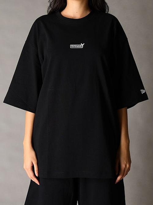 Ground Y�����饦��ɥ磻/NEWERA SS OS CT TEE GY BOX LOGO WHT/BLACK