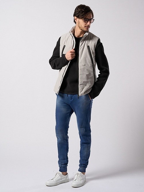 (ͽ���ʡ�10��11������ͽ��/wjk�����֥른��������/solid zip vest/fade gray