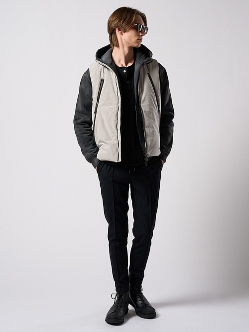 (ͽ���ʡ�10��11������ͽ��/wjk�����֥른��������/solid zip vest/fade gray