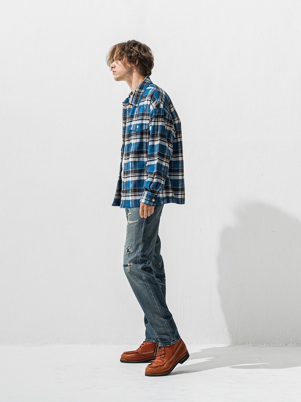 (ͽ���ʡ�12��1������ͽ��/42TH RESOUND CLOTHING���ꥵ����ɥ���������/regular taperd Scott jeans/IND USED