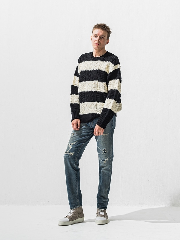 (ͽ���ʡ�12��1������ͽ��/42TH RESOUND CLOTHING���ꥵ����ɥ���������/regular taperd Scott jeans/IND USED