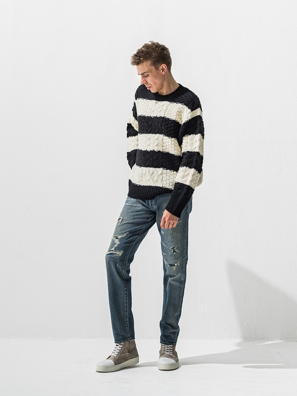(ͽ���ʡ�12��1������ͽ��/42TH RESOUND CLOTHING���ꥵ����ɥ���������/regular taperd Scott jeans/IND USED