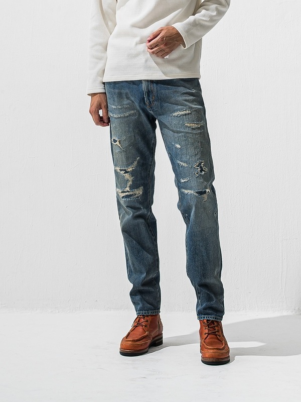 (ͽ���ʡ�12��1������ͽ��/42TH RESOUND CLOTHING���ꥵ����ɥ���������/regular taperd Scott jeans/IND USED