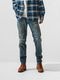 (ͽ���ʡ�12��1������ͽ��/42TH RESOUND CLOTHING���ꥵ����ɥ���������/regular taperd Scott jeans/IND USED