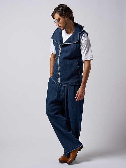�㴰���wjk�����֥른��������/2-tuck wide trousers/used