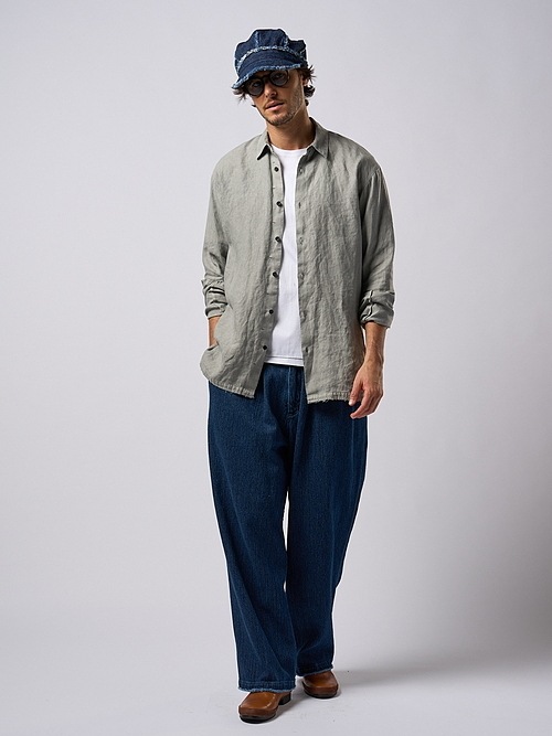 �㴰���wjk�����֥른��������/2-tuck wide trousers/used