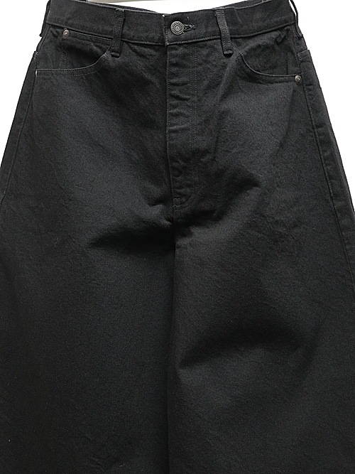 LAD MUSICIANå ߥ塼/14oz DENIM WIDE PANTS/BLACK
