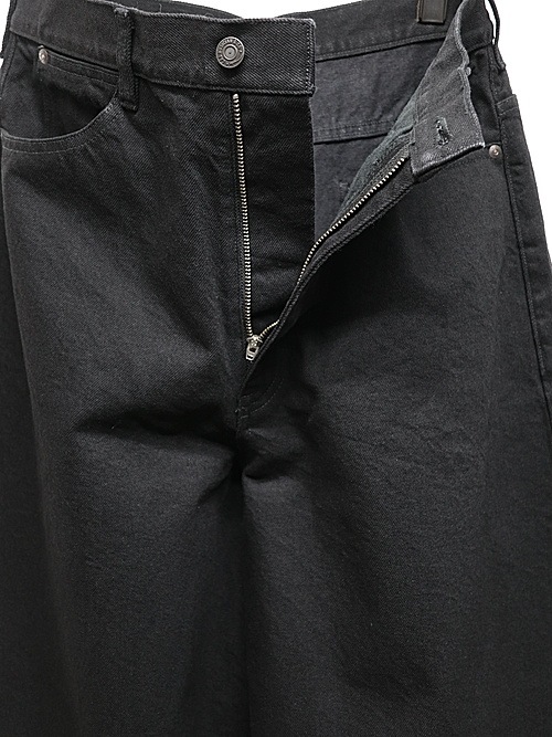 LAD MUSICIANå ߥ塼/14oz DENIM WIDE PANTS/BLACK