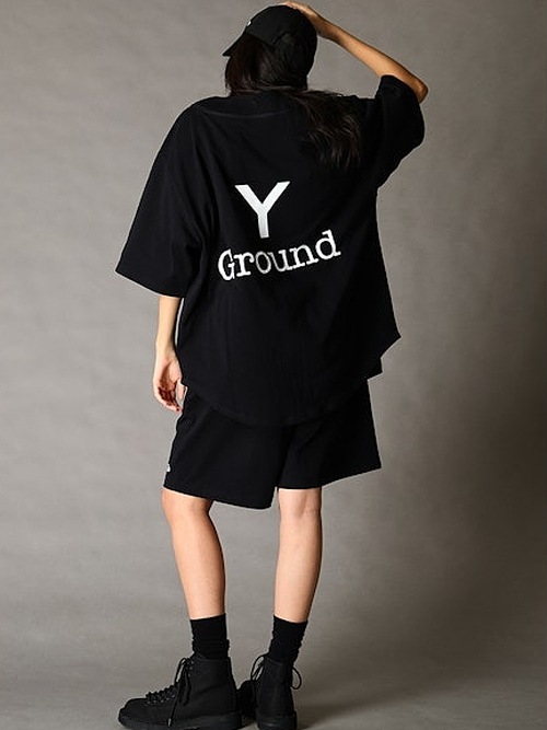 Ground Y�����饦��ɥ磻/NEWERA HWC BB SHIRTS GY BOX LOGO BLK/BLACK