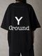 Ground Y�����饦��ɥ磻/NEWERA HWC BB SHIRTS GY BOX LOGO BLK/BLACK