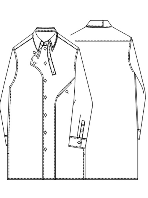 Ground Y�����饦��ɥ磻/100/2 COTTON BROAD FRONT EDGE CURVED SHIRT/BLACK