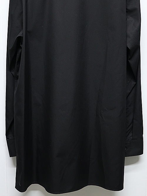 Ground Y�����饦��ɥ磻/100/2 COTTON BROAD FRONT EDGE CURVED SHIRT/BLACK