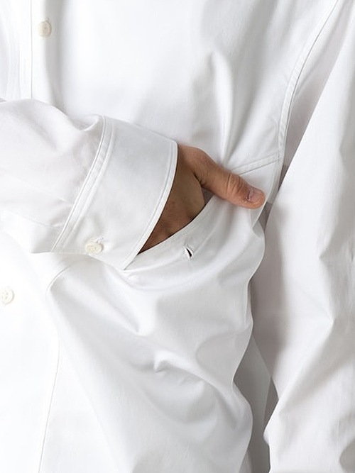 Ground Y�����饦��ɥ磻/100/2 COTTON BROAD FRONT EDGE CURVED SHIRT/BLACK