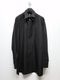 Ground Y�����饦��ɥ磻/100/2 COTTON BROAD FRONT EDGE CURVED SHIRT/BLACK